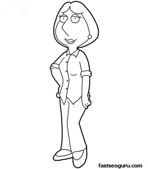 Printable Lois  Family Guy coloring page